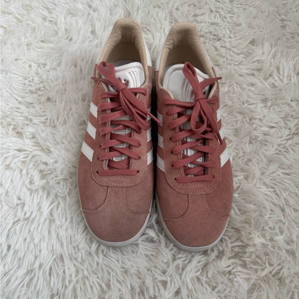 Adidas Women's Rose Gazelle Suede Sneakers